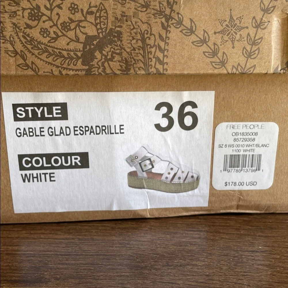 Free People White Espadrille Sandals